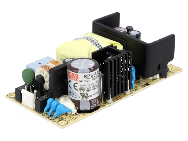 Voedingseenheid: schakelende; open; 60W; 127÷370VDC; 90÷264VAC Voedingseenheid: schakelende; open; 60W; 127÷370VDC; 90÷264VAC